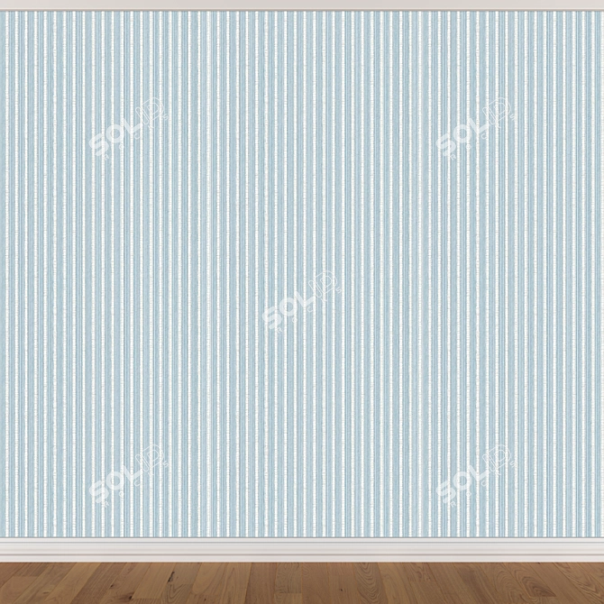 Seamless Wallpaper Set - 3 Colors 3D model image 3