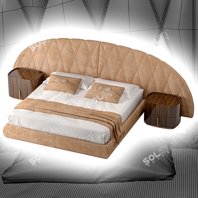 Elegant Ulisse Daytona Bed 3D model image 3