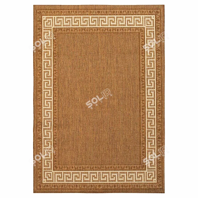 Meredith Brown Rug - Luxurious and Lifelike Home Decor 3D model image 2