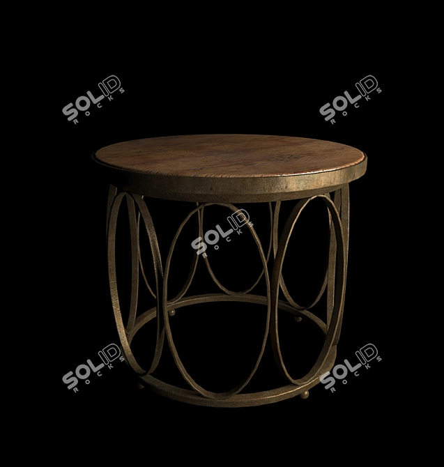 Modern Round Coffee Table - Stylish and Functional 3D model image 2