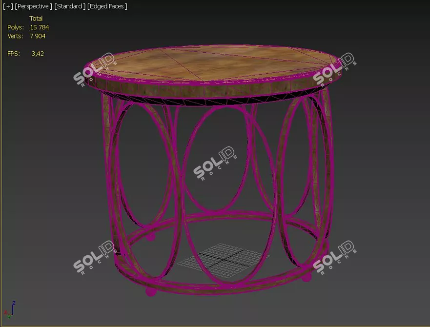 Modern Round Coffee Table - Stylish and Functional 3D model image 3