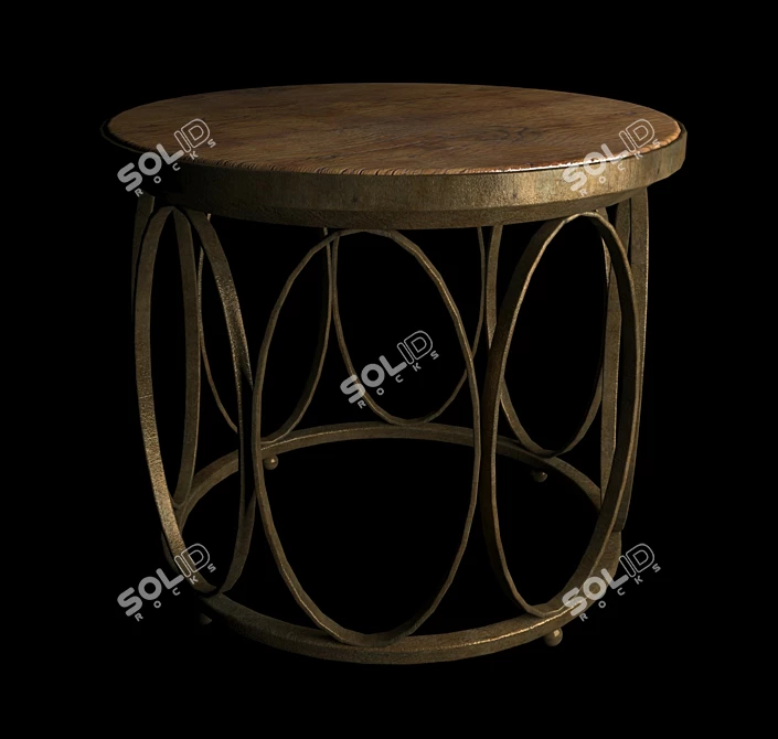 Modern Round Coffee Table - Stylish and Functional 3D model image 5