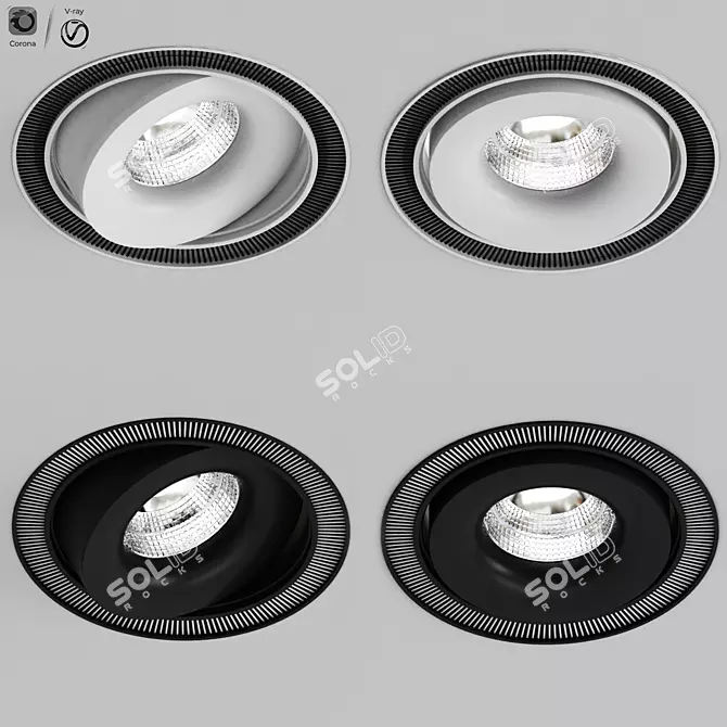 REO Ceiling Spot Light - Elegant Lighting Solution 3D model image 1