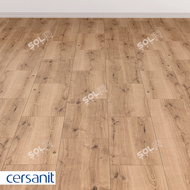 Cersanit Woodhouse Dark Beige Porcelain Tile 3D model image 1