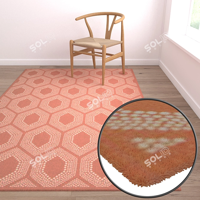 Luxury Carpet Set: High-Quality Textures & Multiple Variants 3D model image 5