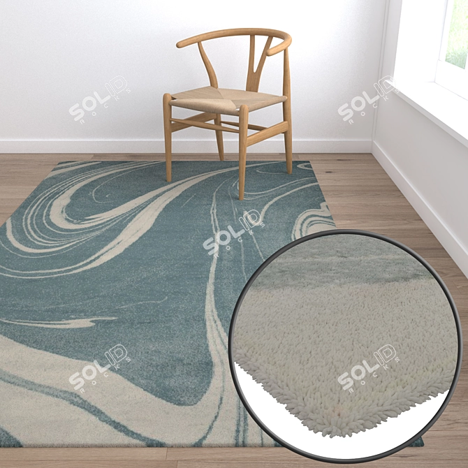 Premium Carpet Set: High-Quality Textures 3D model image 5