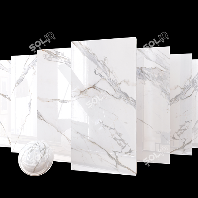 Kritios Marble Set: Museum-Quality Elegance 3D model image 1