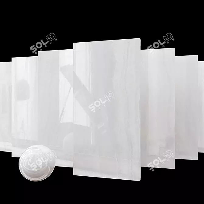 Lumina Ice Marble Set: Museum-Quality Elegance 3D model image 1