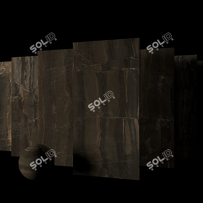 Marble Opera Brown Set: Museum-Quality Elegance 3D model image 2