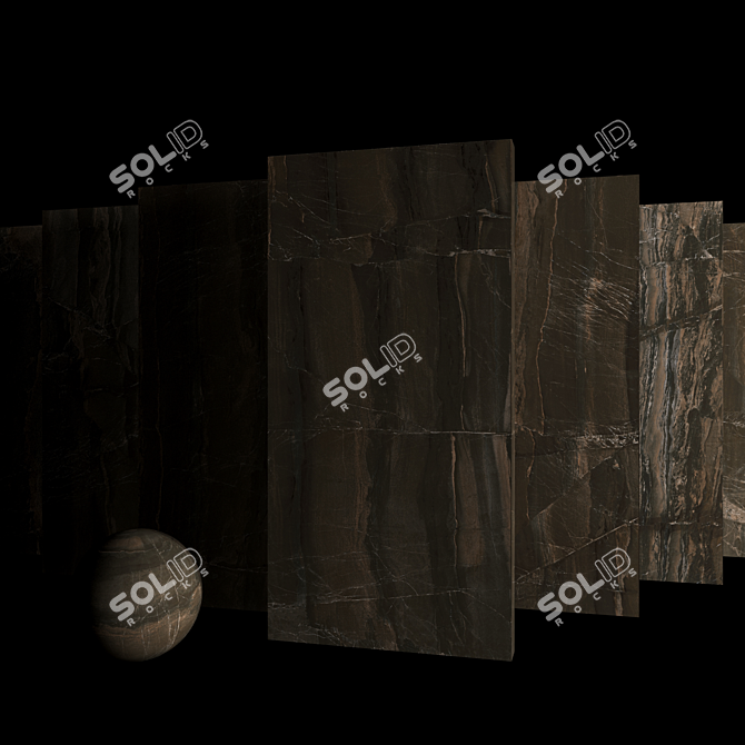 Marble Opera Brown Set: Museum-Quality Elegance 3D model image 3