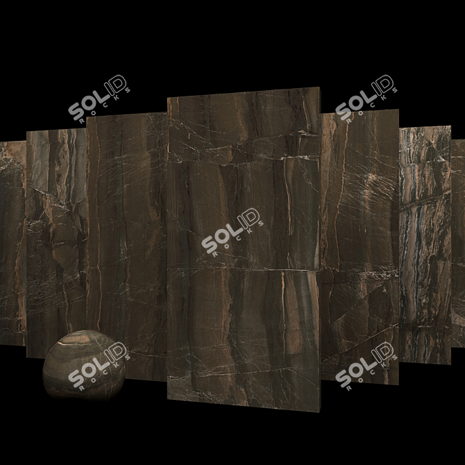 Marble Opera Brown Set: Museum-Quality Elegance 3D model image 4