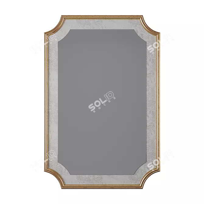 Jayda Smoked Glass Mirror 3D model image 1