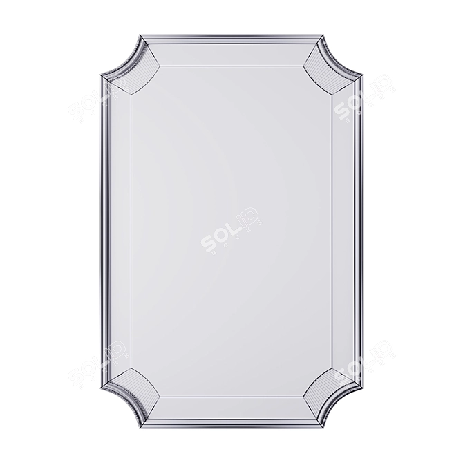 Jayda Smoked Glass Mirror 3D model image 2