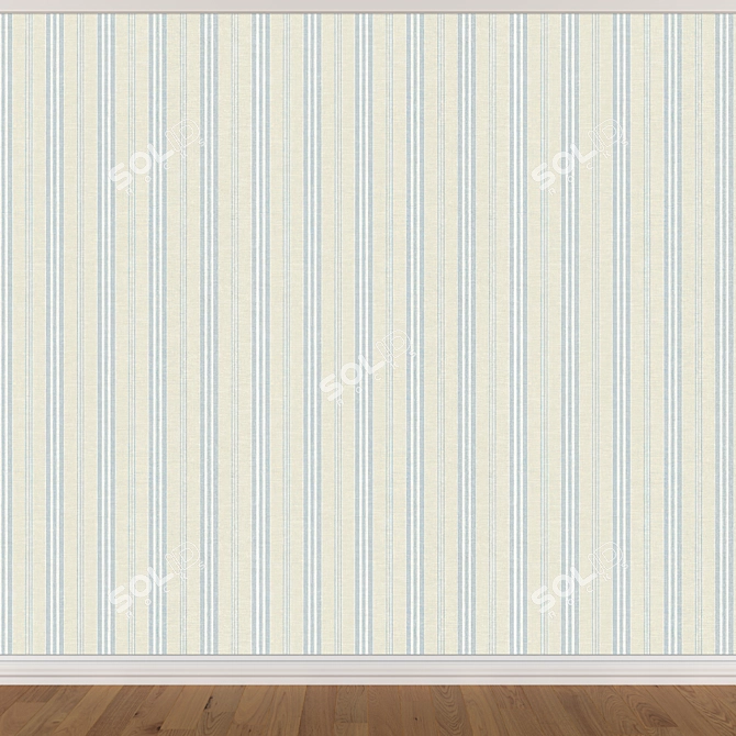 Seamless Wallpaper Set - 3 Colors 3D model image 3