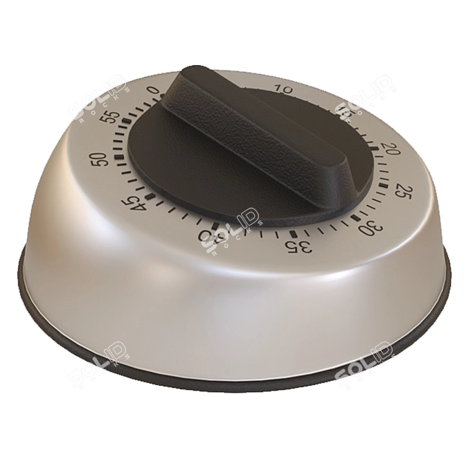 Sleek Kitchen Timer - Time-efficient Cooking 3D model image 4