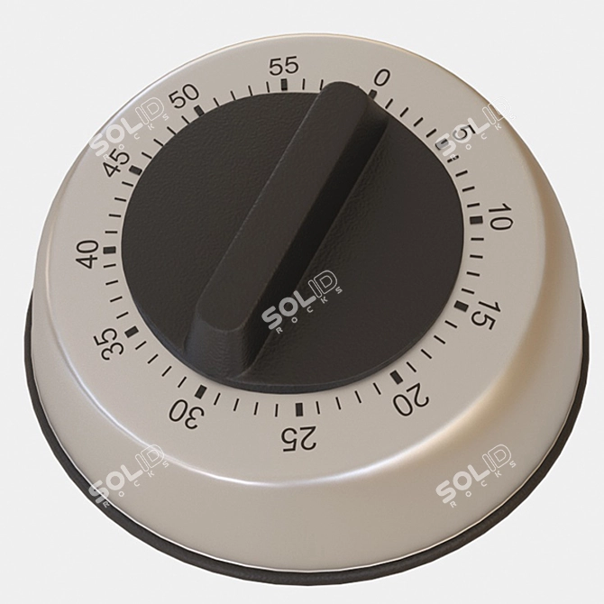 Sleek Kitchen Timer - Time-efficient Cooking 3D model image 5