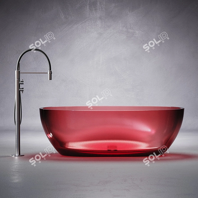 Luxury Reflex+ Radomonte Bathtub Set 3D model image 1