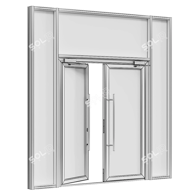 Animated Door Set 3D model image 5