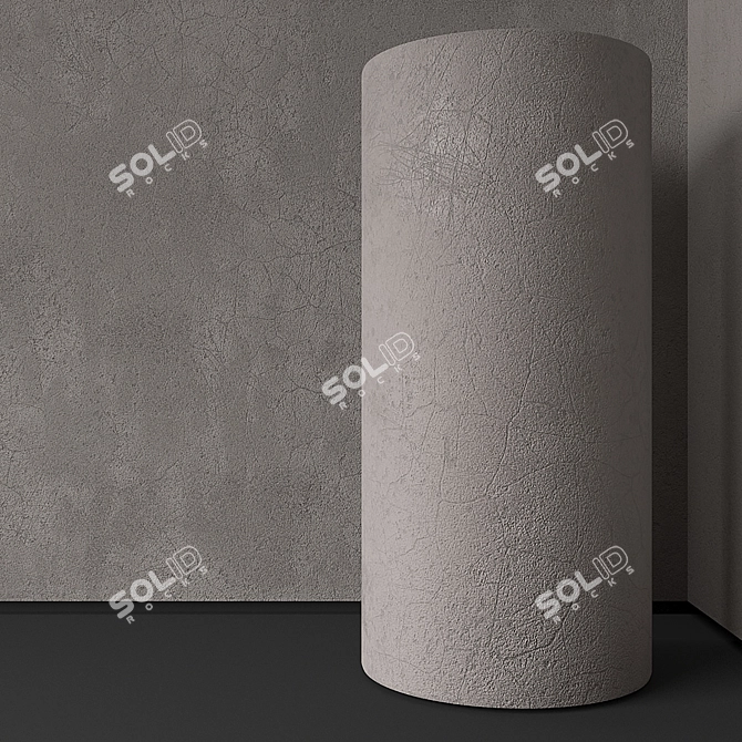 Seamless Decorative Plaster 3D model image 2