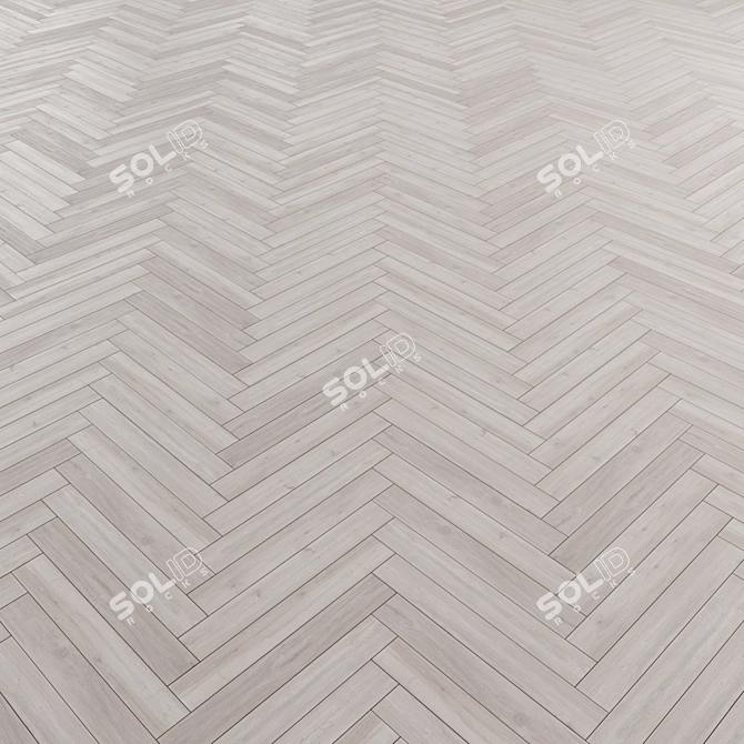 Versatile Laminate Flooring: Standard, Herringbone, Basket Weave 3D model image 3