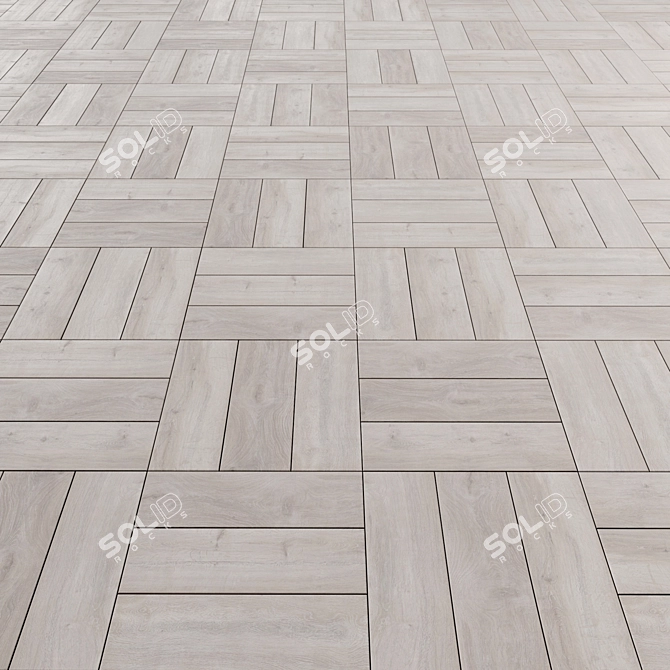 Versatile Laminate Flooring: Standard, Herringbone, Basket Weave 3D model image 4