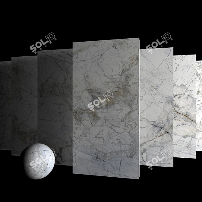 Marble Supreme White Set for Museum 3D model image 3