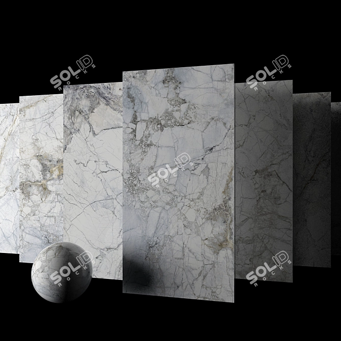 Museum Supreme White Marble Set 3D model image 2