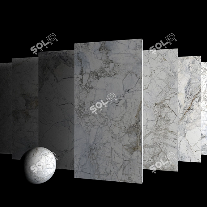 Museum Supreme White Marble Set 3D model image 3