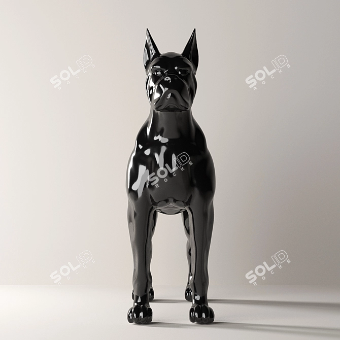 Sleek Toto XL Black Deco 3D model image 4