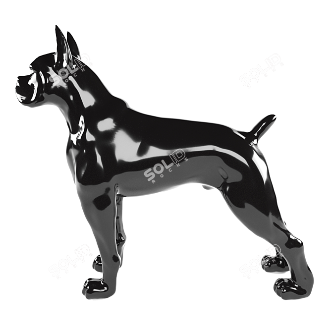 Sleek Toto XL Black Deco 3D model image 5