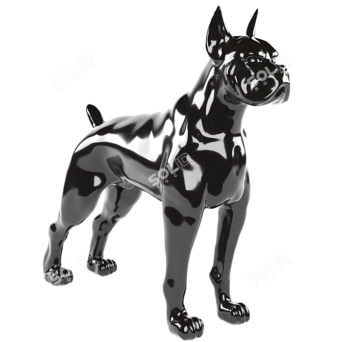 Sleek Toto XL Black Deco 3D model image 6