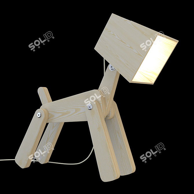 Friendly Kids Table Lamp 3D model image 1