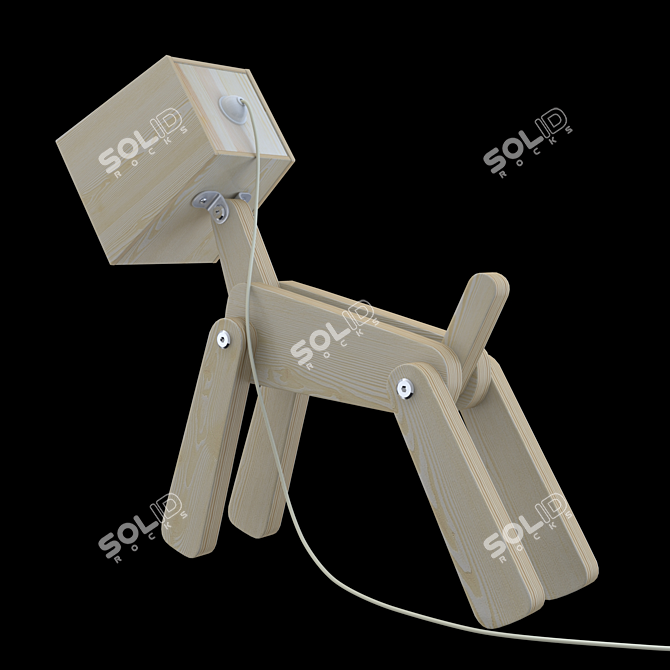 Friendly Kids Table Lamp 3D model image 2