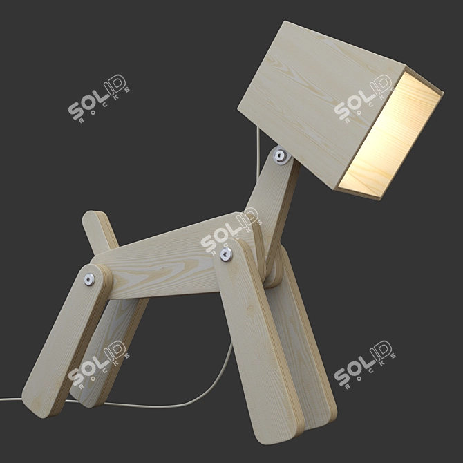 Friendly Kids Table Lamp 3D model image 5