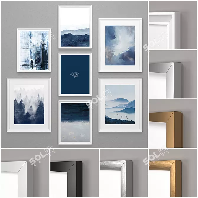 IKEA Multi-Sized Frame Collection 3D model image 1