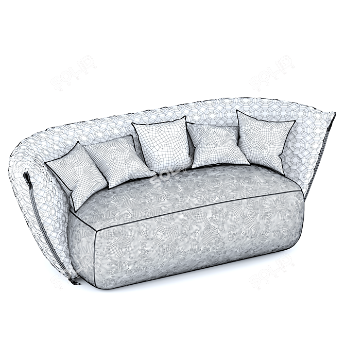 Modern Concept Sofa with High-Resolution Texture 3D model image 4