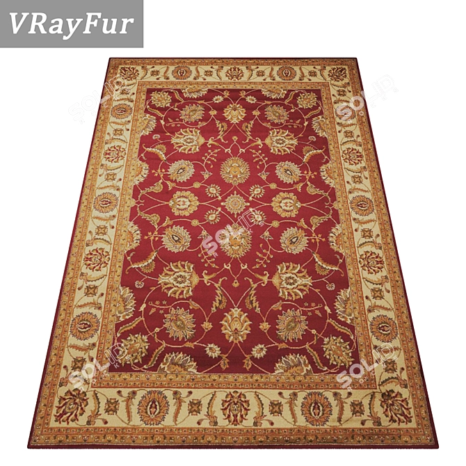 High-Quality Carpet Set 3D model image 2