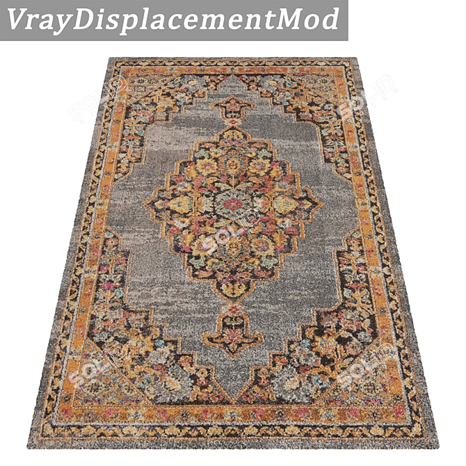 Luxury Texture Rug Set 3D model image 3