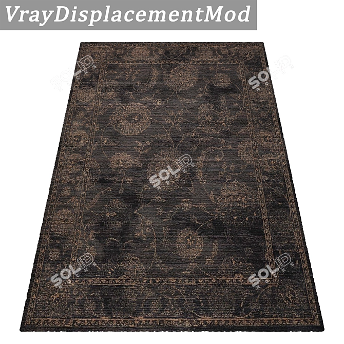 Versatile 3-Carpet Set: High-Quality Textures 3D model image 3