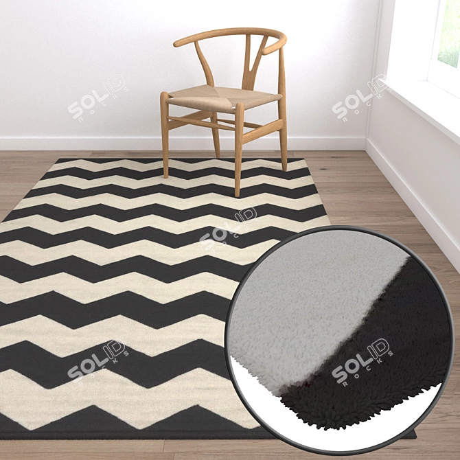 Luxury Carpet Set: High-Quality Textures 3D model image 5