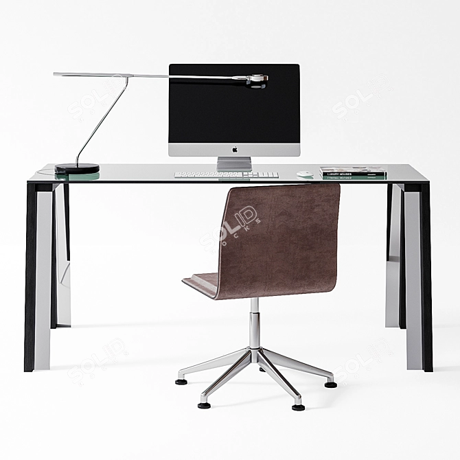 Modern Minimalist Office Set - Gallotti & Radice 3D model image 2