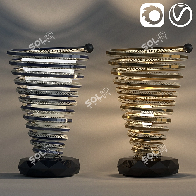 Elegant Illumination Set   Floor Light 001 3D model image 1