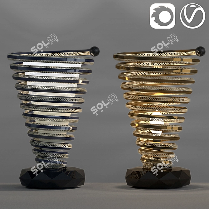 Elegant Illumination Set   Floor Light 001 3D model image 4