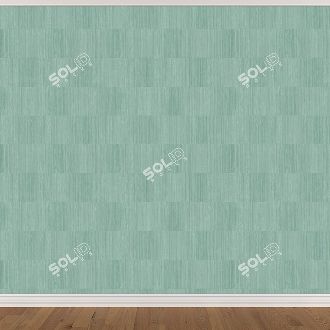 Seamless Wallpaper Set in 3 Colors 3D model image 4