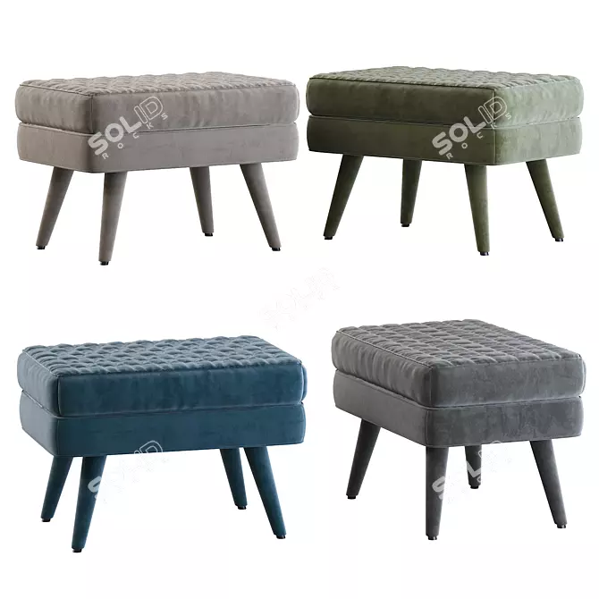 Classic Corolle Bench Seat 3D model image 1