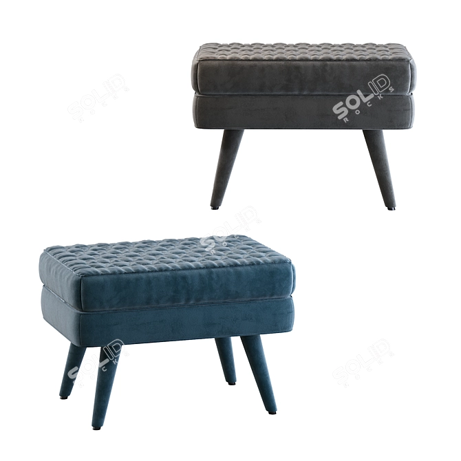 Classic Corolle Bench Seat 3D model image 3