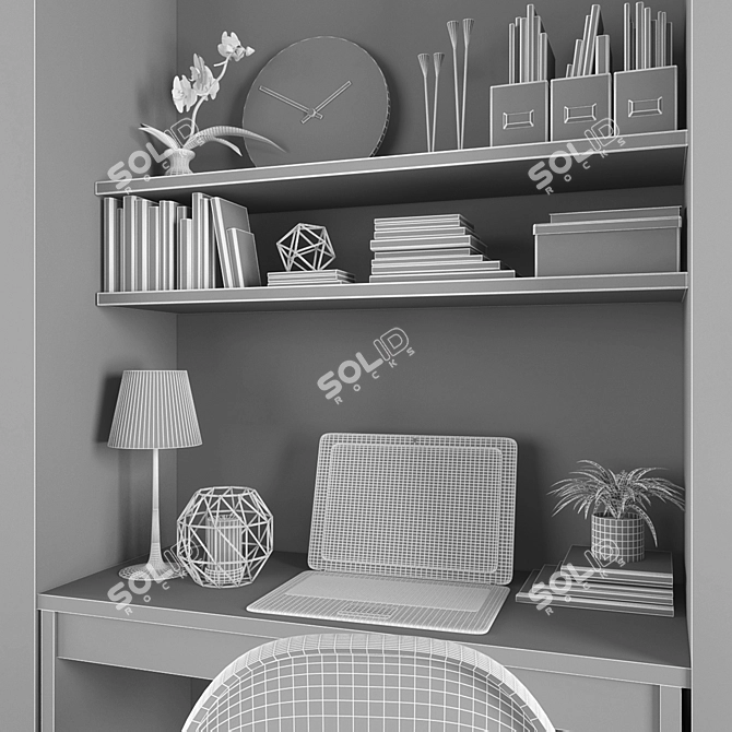 Versatile 106-Piece Office Set 3D model image 3