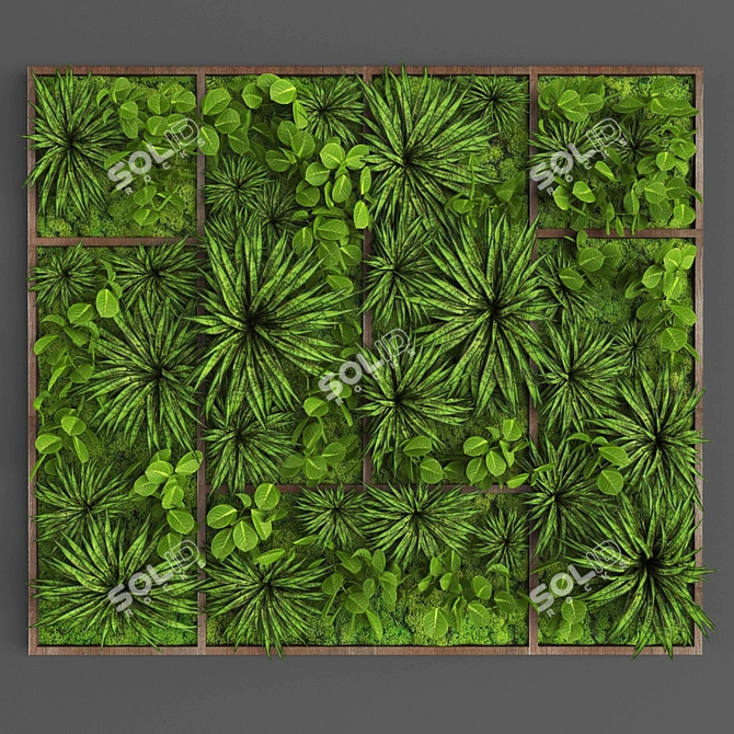 Polys & Verts Vertical Gardening Kit 3D model image 1