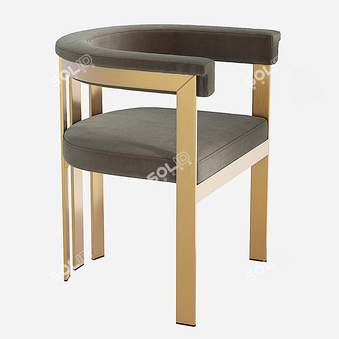 Elegant Eichholtz Clubhouse Dining Chair 3D model image 1