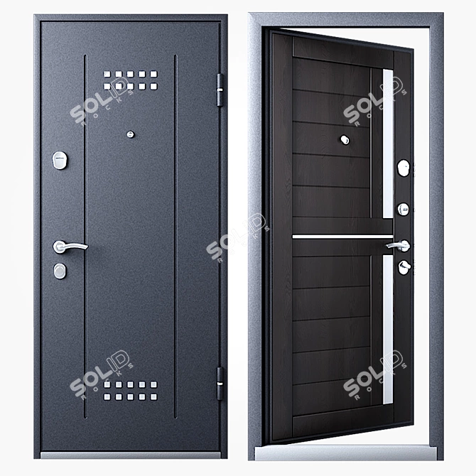 TOREX Entrance Door DELTA-M 10 (860x2050) 3D model image 1